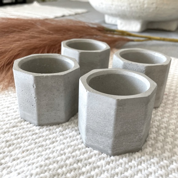 basic favorites Other - Concrete Plant or Tea light Candle Holders 4x